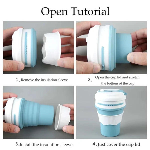 Collapsible Coffee Cup – Portable, Reusable Silicone Mug