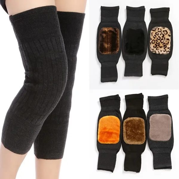 Unisex Women Men’s Cashmere Wool Knee Brace Pads