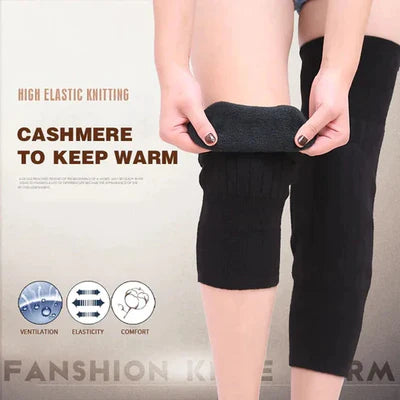 Unisex Women Men’s Cashmere Wool Knee Brace Pads