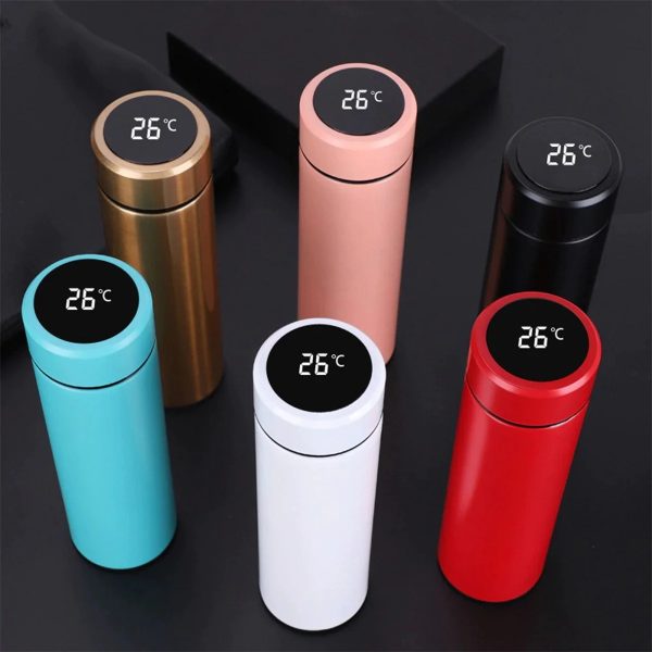 Temperature Display Vacuum Insulated Water Bottle